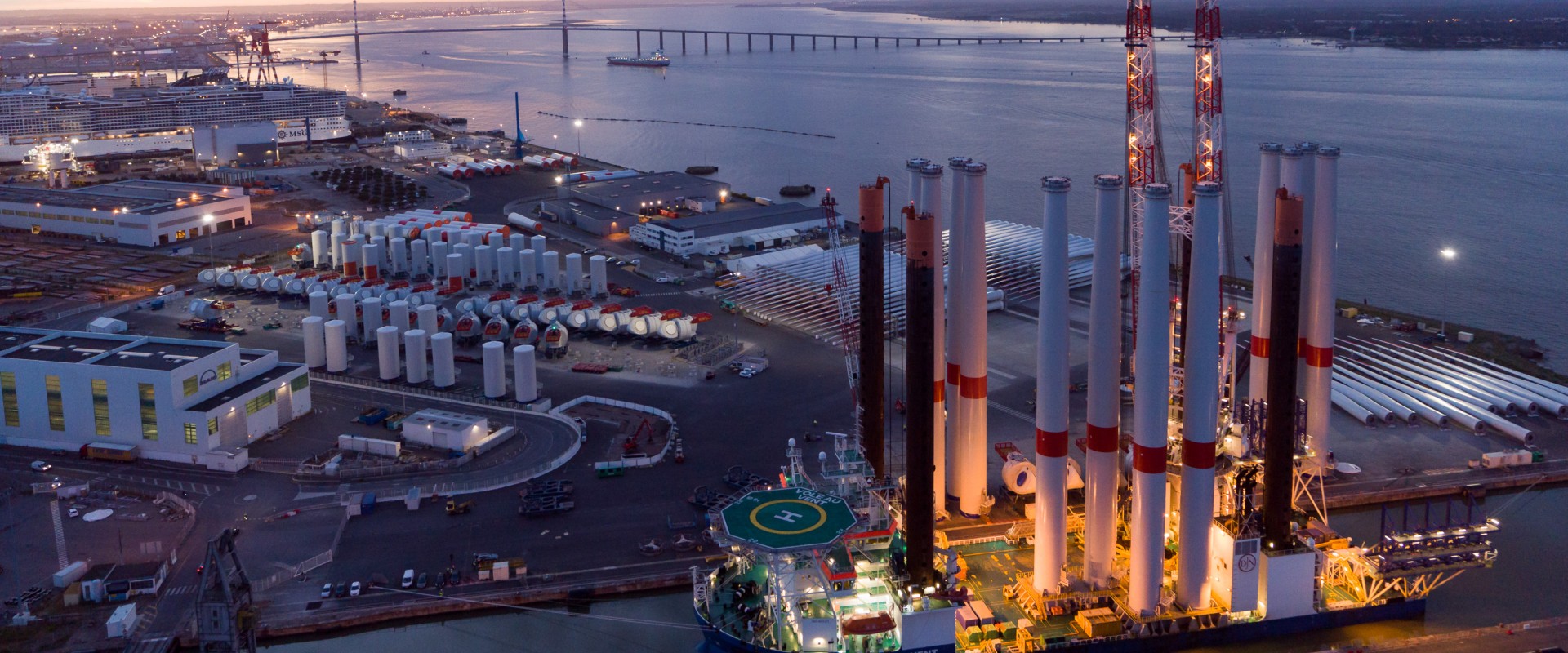 El puerto de Saint-Nazaire elegido como emplazamiento del parque eólico marino de las islas de Yeu y Noirmoutier