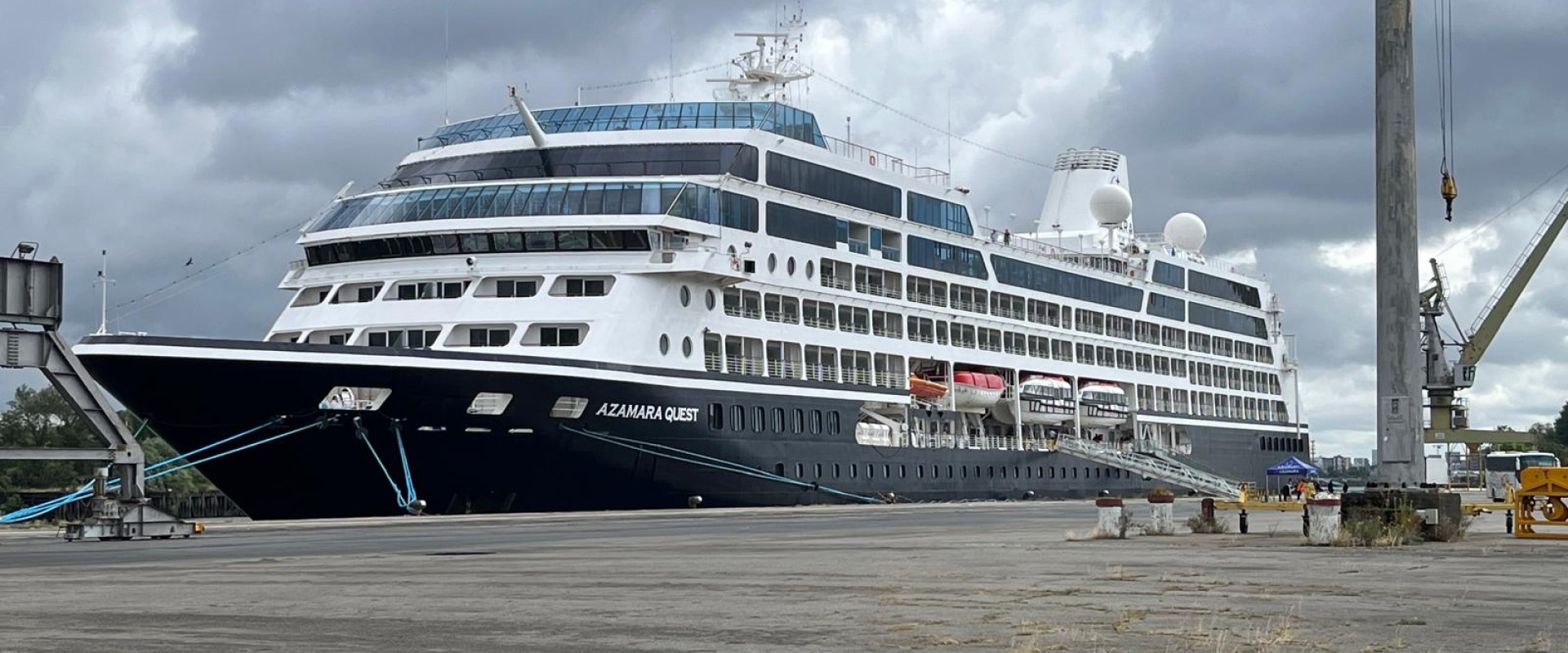 The Cruise Liner Azamara Quest Calls at Nantes Cheviré