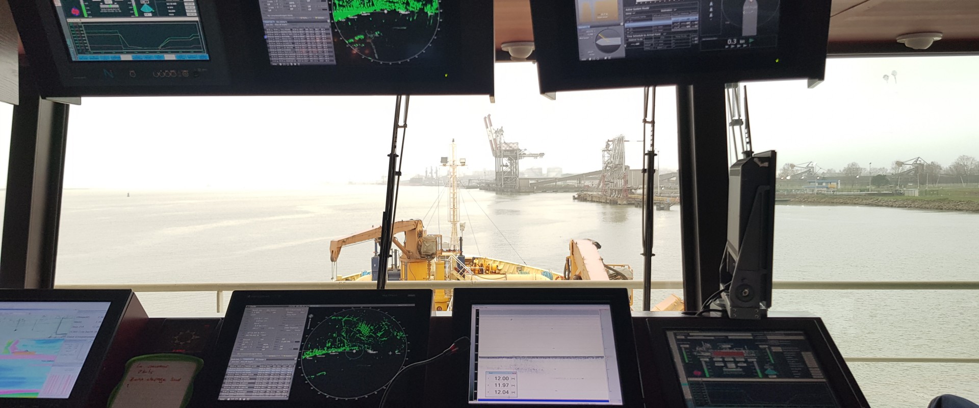 The Dredger Anita Conti in Operation on the Loire